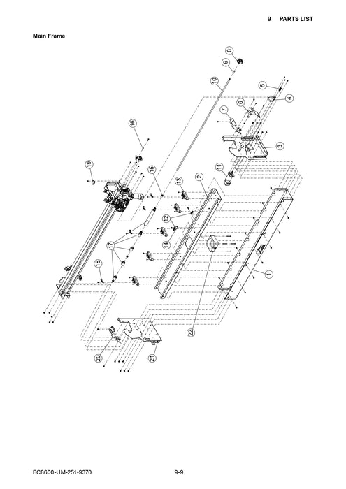 X Drive Roller Set for Graphtec FC8600-160 (621632960)