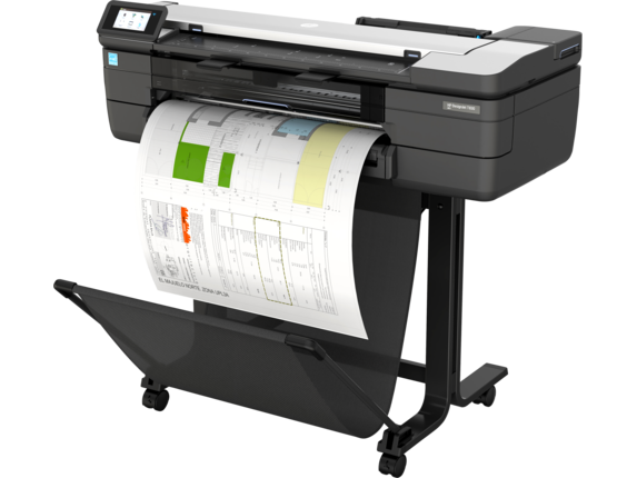 HP DesignJet T830 24" Large-Format Multifunction Wireless Plotter Printer with Mobile Printing (F9A28D)