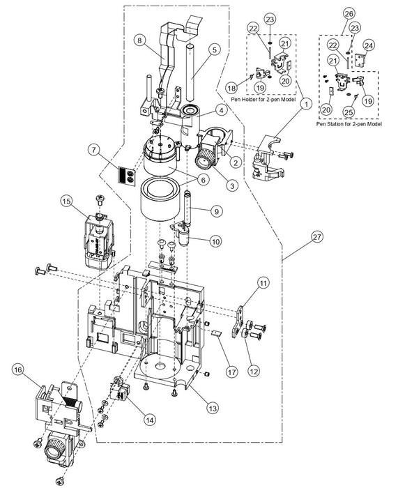 Cross Cutter Assy for Graphtec FC8000/FC8600 (792800711)