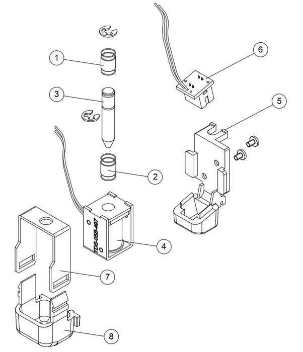 RM Sensor Solenoid Assembly for Graphtec FC8000/FC8600 (792900950)
