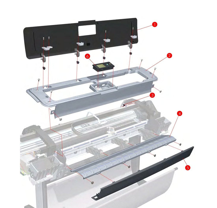 Output Platen Assembly for HP DesignJet T120, T770, T610, T620, T2300, T790, T1100, Z2100, Z3100 (Q5669-60155)