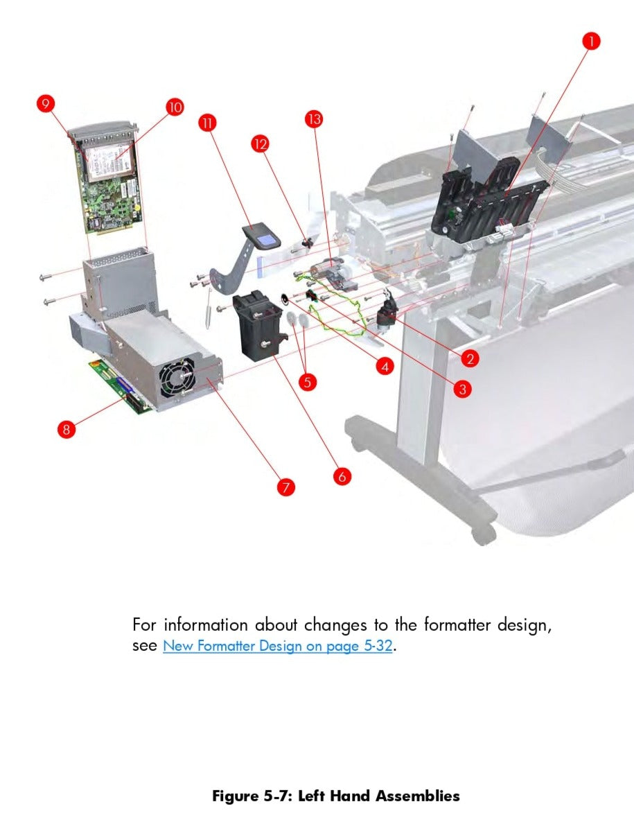 Main PCA for the HP DesignJet T1120SD, T1120, T620 44&quot; Printers (CK839-67001) - New