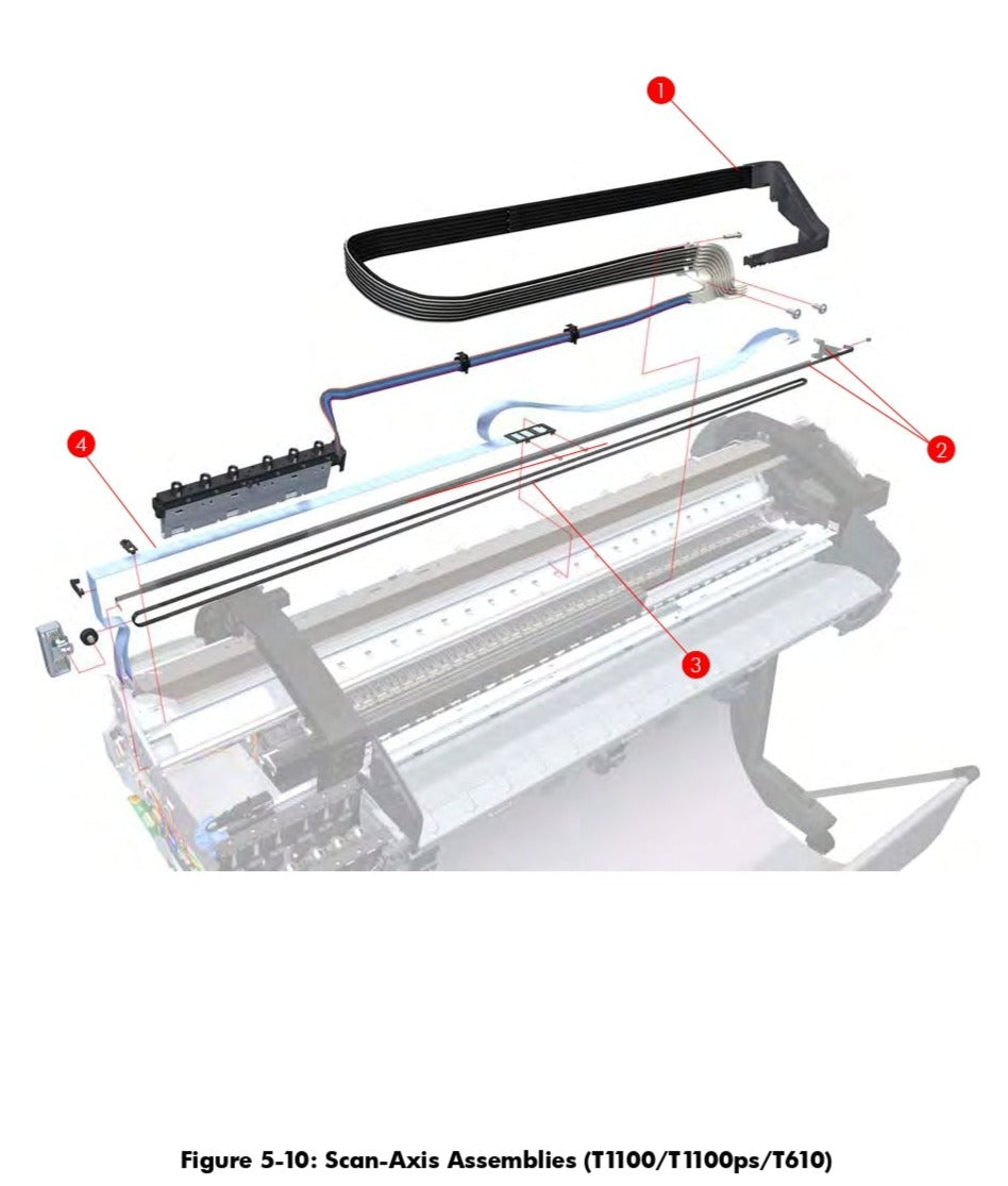 HP Q6659-60175 Scan Axis Carriage Belt 44