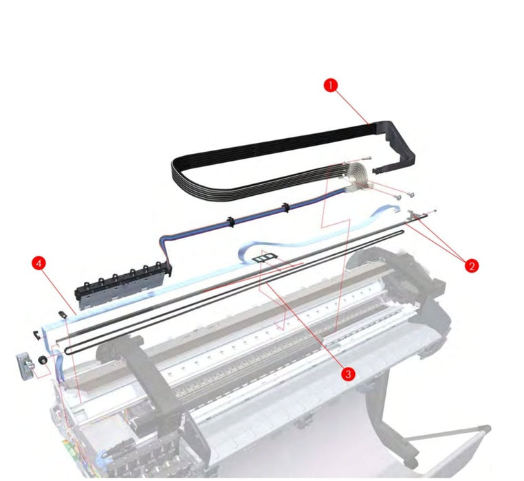 Encoder Strip for the HP Designjet T1100, T790, T610 Plotters (Q6683-60242) - New