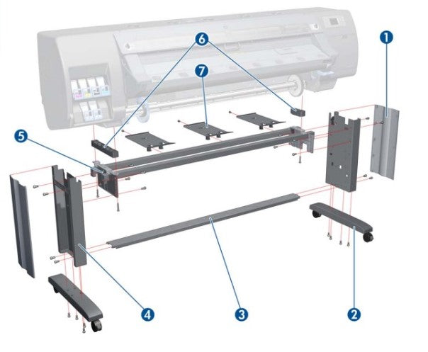 CQ869-67034 Cross-Brace Assembly for HP DesignJet L26500 printer series www.wideimagesolutions.com Parts and Inks 430.14