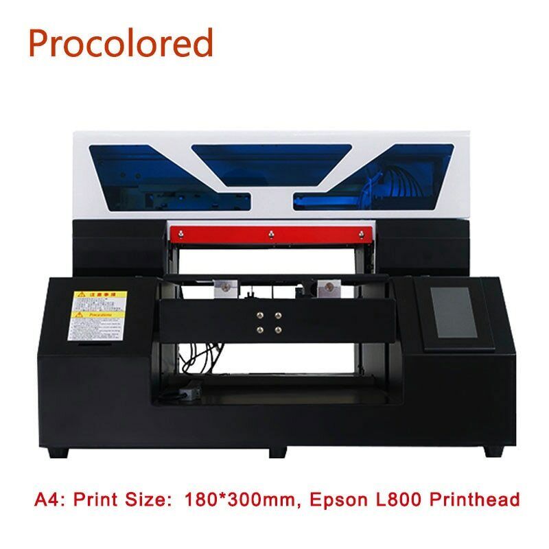 A4 /A3 UV DTG Automatic Flatbed UV Printers Print For T-shirt Phone Case Wood
