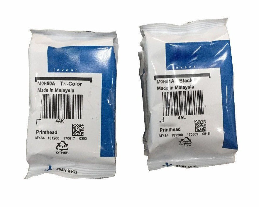 Printhead (Tricolor and Black) Cartridge for the HP 5810 5820 GT5810 GT5820 Series (M0H50A, M0H51A) - GENUINE NEW