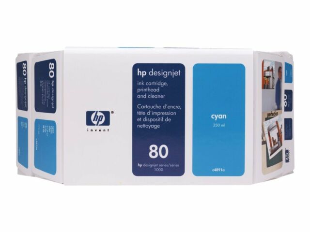 No 80 Cyan Value Pack - For HP DesignJet 1050C and 1055CM Printers (C4891A)