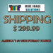 Shipping 299.99 www.wideimagesolutions.com  299.99