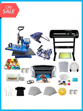 Vinyl Cutter 5in1 Heat Press Printer Vinyl T-shirt Transfer Start-up Kit www.wideimagesolutions.com  1398.99