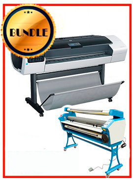 BUNDLE - Plotter HP T1200PS 44¨ Recertified (90 Days Warranty) +55&quot; Full-Auto Low Temp. Cold Laminator, With Heat Assisted www.wideimagesolutions.com BUNDLE 4050.99