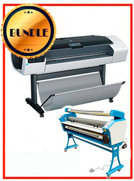 BUNDLE - Plotter HP T1200PS 44¨ Recertified (90 Days Warranty) +55" Full-Auto Low Temp. Cold Laminator, With Heat Assisted www.wideimagesolutions.com BUNDLE 4050.99