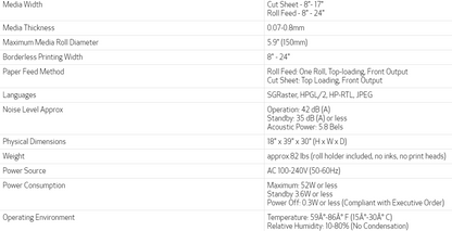 Canon imagePROGRAF TA-20 24&quot; Large Format Printer without stand - New