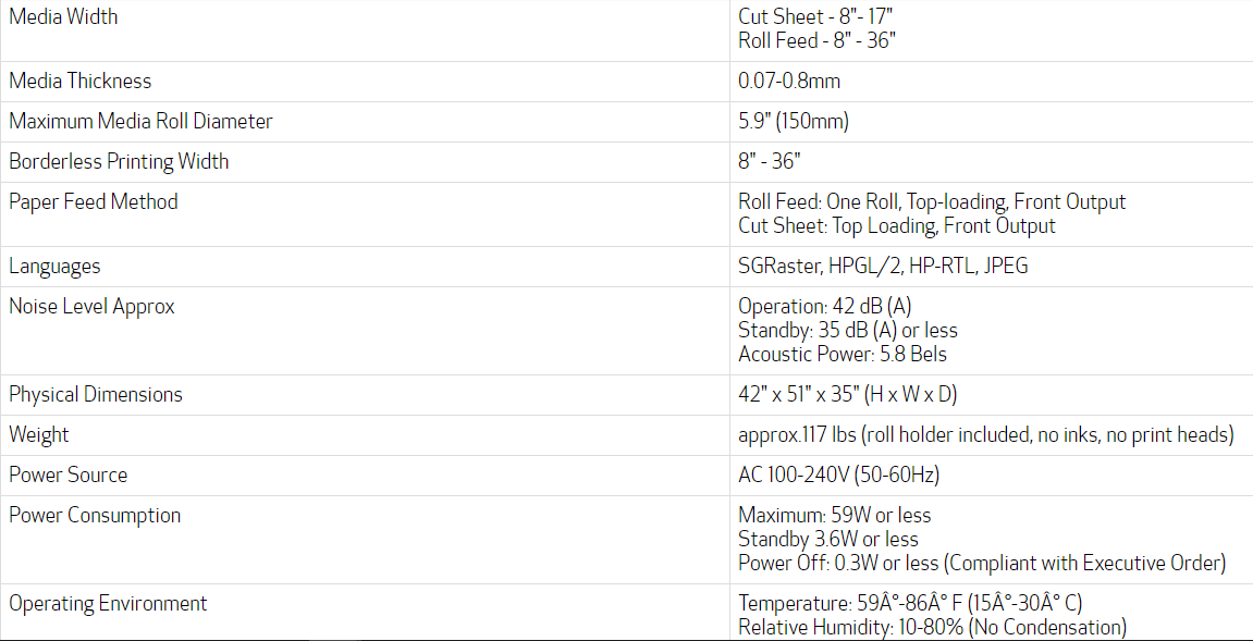 Canon imagePROGRAF TA-30 36&quot; Large Format Printer with Stand