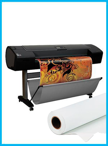 HP DesignJet Z2100 44&quot; - Recertified - (90 Days Warranty) + Premium Polyester Canvas Roll Matte print HP 36&quot; x 60&