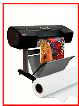 HP Designjet Z3200 24-in Photo Printer - Recertified - (90 Days Warranty) + Premium Polyester Canvas Roll Matte print HP  24" x 60&